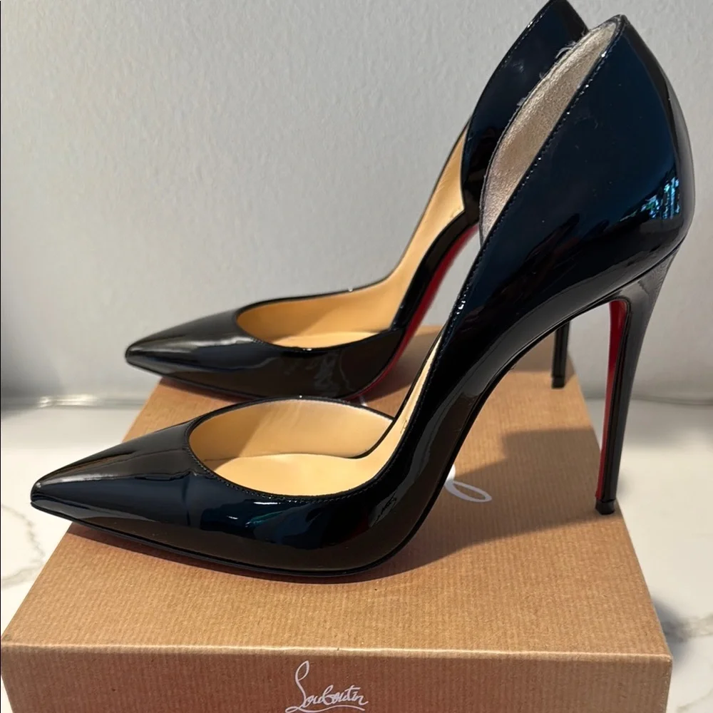 Christian Louboutin Iriza 100 Black Patent - Picture 8 of 16